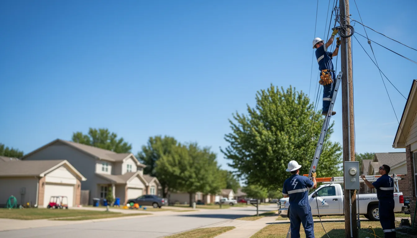 Residential electrician providing installation services in Forestville, PA